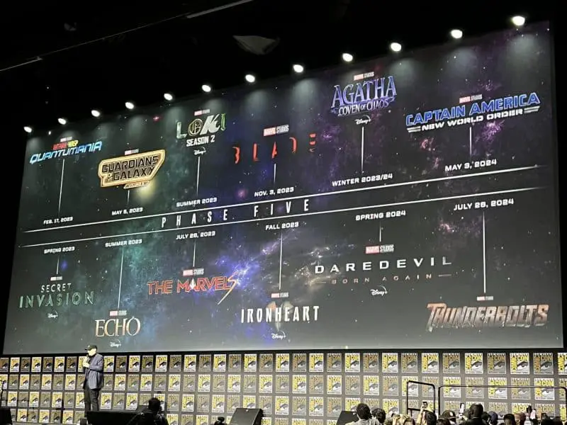 San Diego ComicCon Marvel plans 10 movies and 14 series by 2025